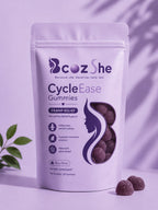 BcozShe CycleEase Gummies product pack for women’s cycle wellness